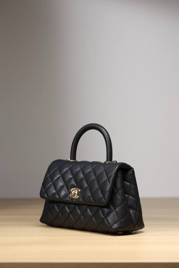 Chanel CoCo Handle Small 24cm Black HandBag - Image 3