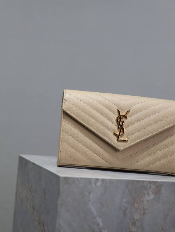 Saint Laurent YSL Monogram Gold Chain Envelope bag - Image 2