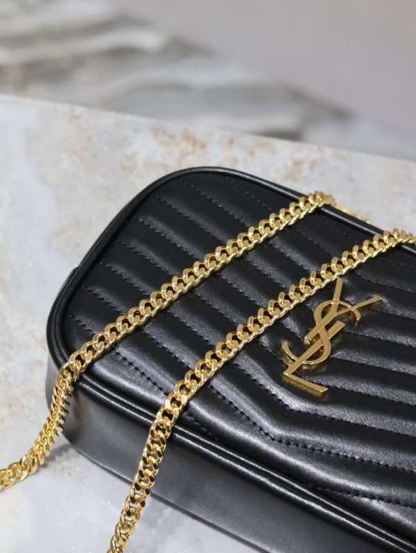 Saint Laurent YSL Lou  Gold Chain Envelope Bag - Image 2