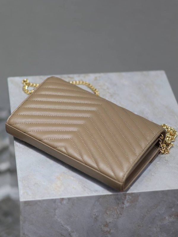 Saint Laurent YSL Cassandre Gold Label Logo Envelope bag - Image 4