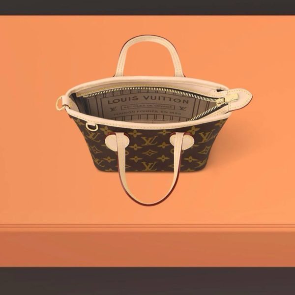 LOUIS VUITTON Neverfull Tote Bag - Image 3