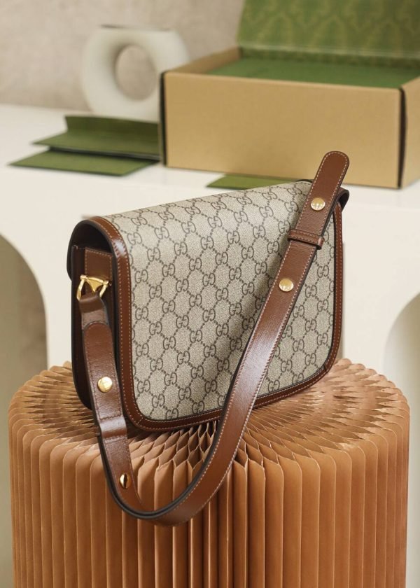 GUCCI Horsebit 1955 Trumpet Brown - Image 4