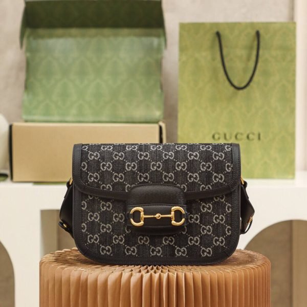 GUCCI Horsebit 1955 Black tannin