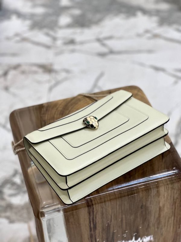BVLGARI Serpenti Forever White Shoulder bag - Image 3