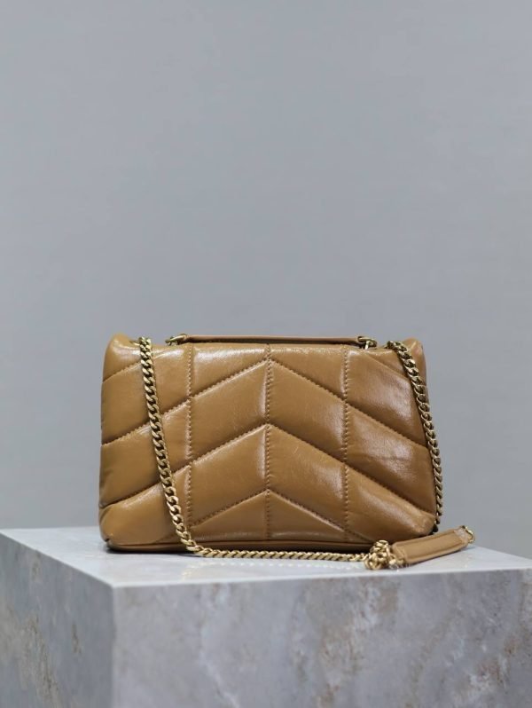 Saint Laurent YSL Gold Chain Crossbody Bag - Image 4