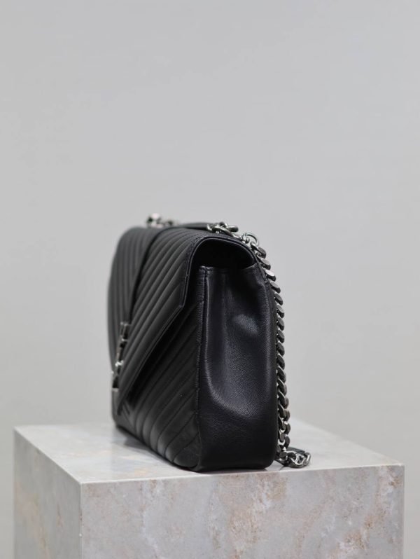 Saint Laurent YSL Monogran Silver Marker Messenger bag - Image 3