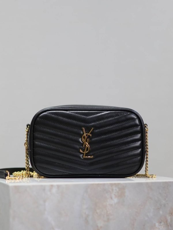 Saint Laurent YSL Lou  Gold Chain Envelope Bag