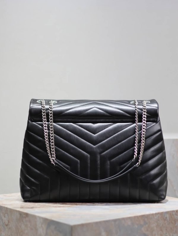 Saint Laurent YSL LouLou Silver marker Shoulder Bag - Image 4