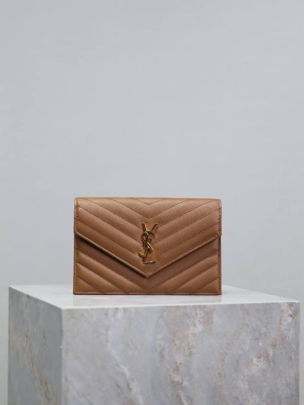 Saint Laurent YSL Chain Strap Envelope Bag