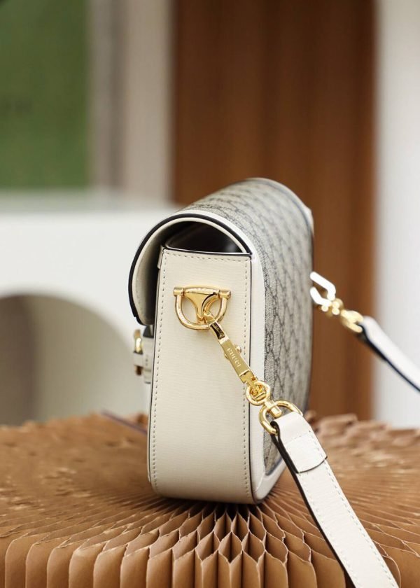 GUCCI Horsebit 1955 White Mini - Image 3