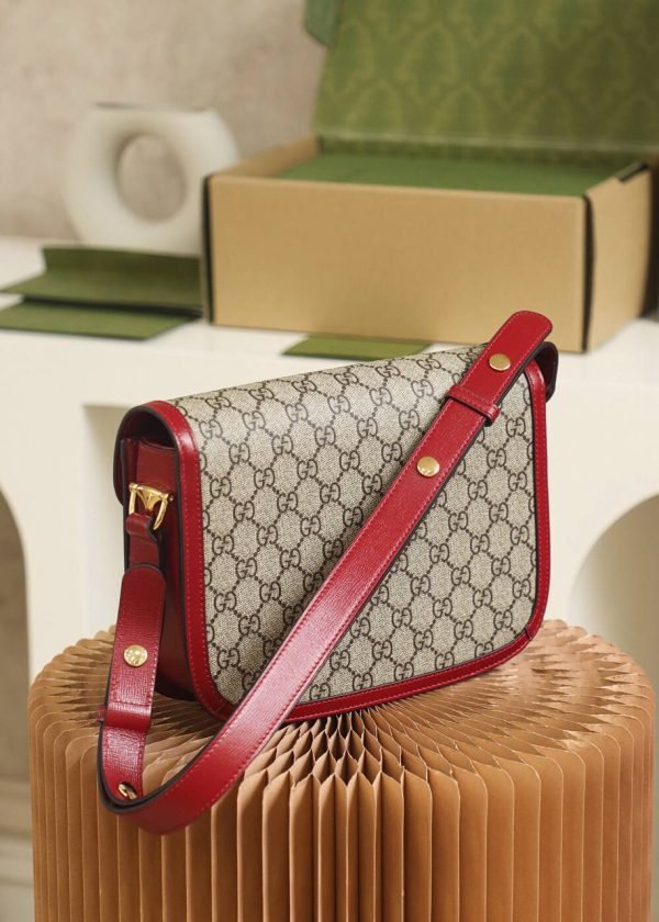 GUCCI Horsebit 1955 Trumpet Red - Image 4