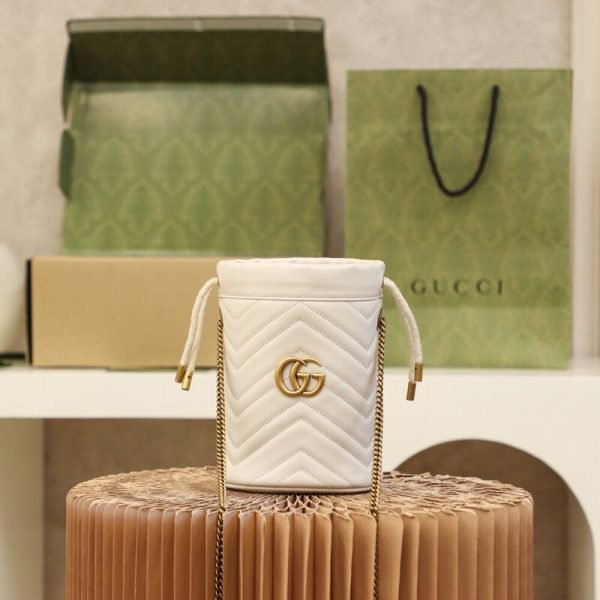 GUCCI GG Marmont Mini Drawstring