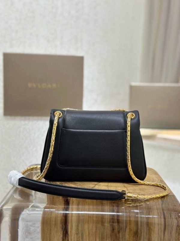 BVLGARI Serpenti Reverse Black Crossbody Bag - Image 4