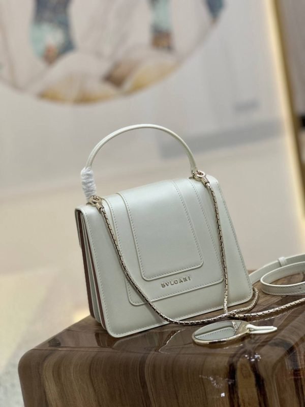 BVLGARI Serpenti Forever Pink white HandBag - Image 4
