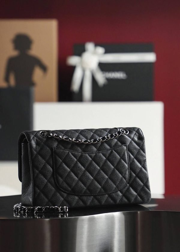 CHANEL Classic Sliver Chain Flap Bag - Image 4