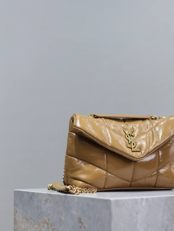Saint Laurent YSL Gold Chain Crossbody Bag - Image 2
