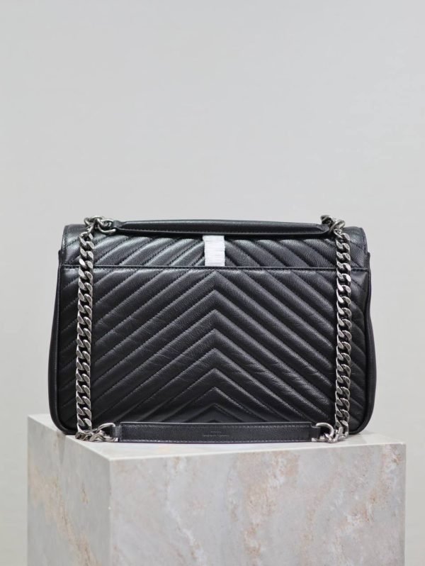 Saint Laurent YSL Monogran Silver Marker Messenger bag - Image 4