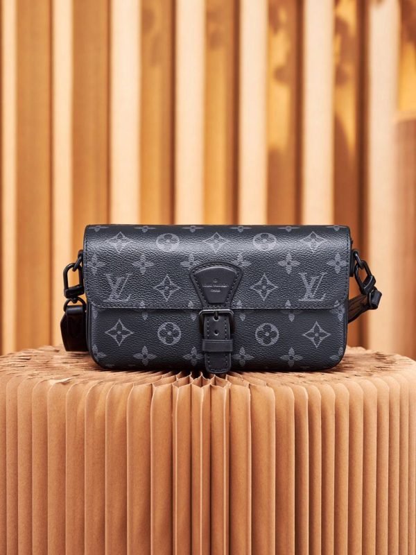 LOUIS VUITTON Montsouris Monogram Eclipse Shoulder Bag