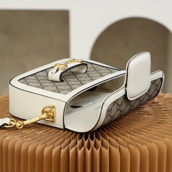 GUCCI Horsebit 1955 White Mini - Image 2