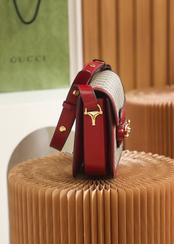GUCCI Horsebit 1955 Trumpet Red - Image 2