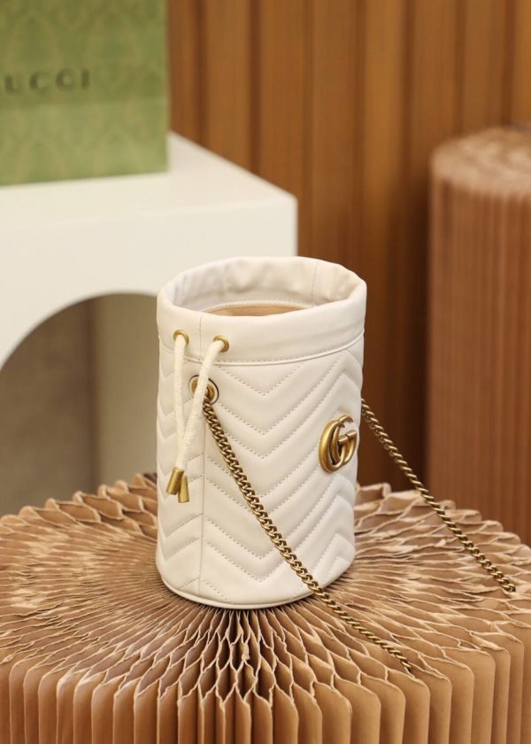GUCCI GG Marmont Mini Drawstring - Image 2
