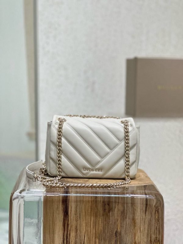 BVLGARI Serpenti Cabochon White Gold Chain - Image 4