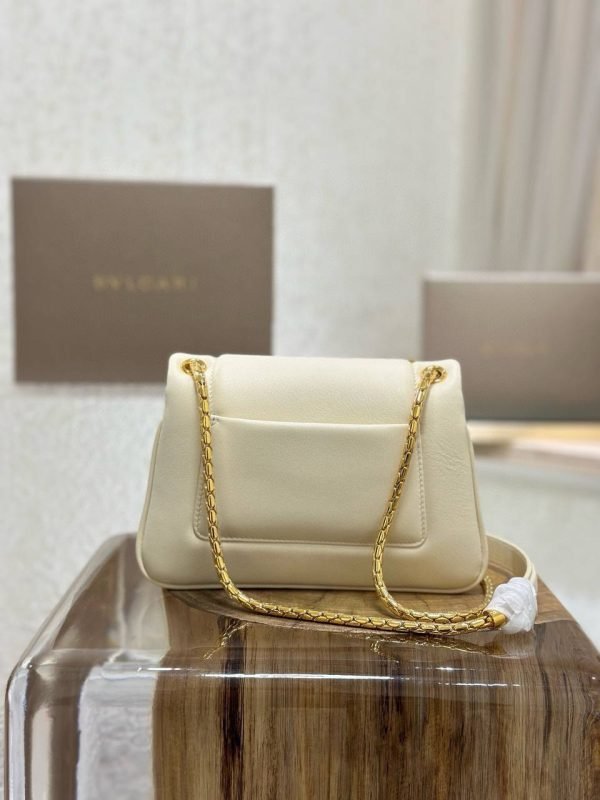 BVLGARI Serpenti Reverse White Crossbody Bag - Image 4