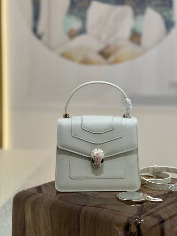 BVLGARI Serpenti Forever Pink white HandBag