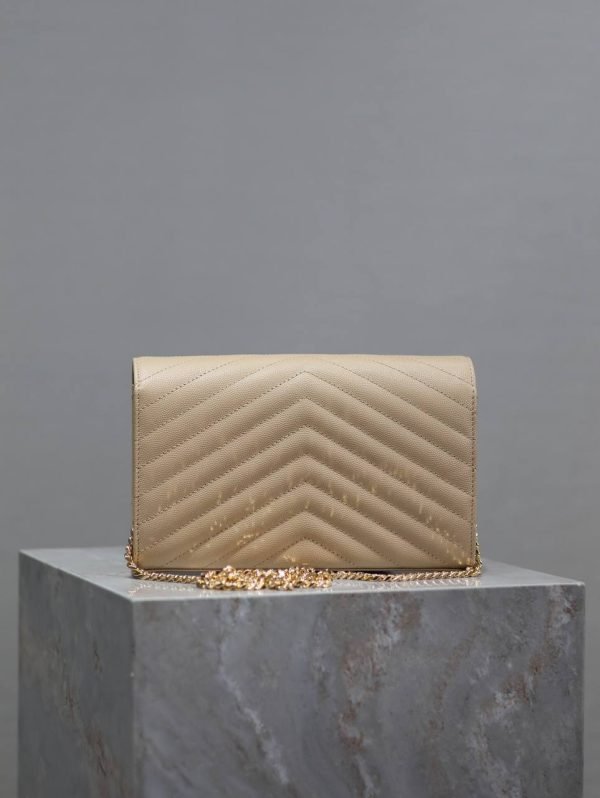 Saint Laurent YSL Monogram Gold Chain Envelope bag - Image 4