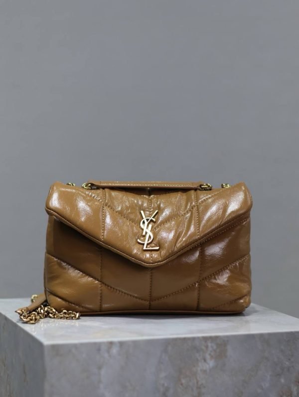 Saint Laurent YSL Gold Chain Crossbody Bag