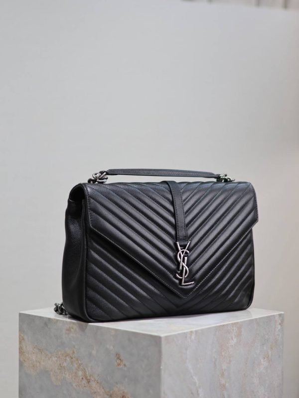 Saint Laurent YSL Monogran Silver Marker Messenger bag - Image 2