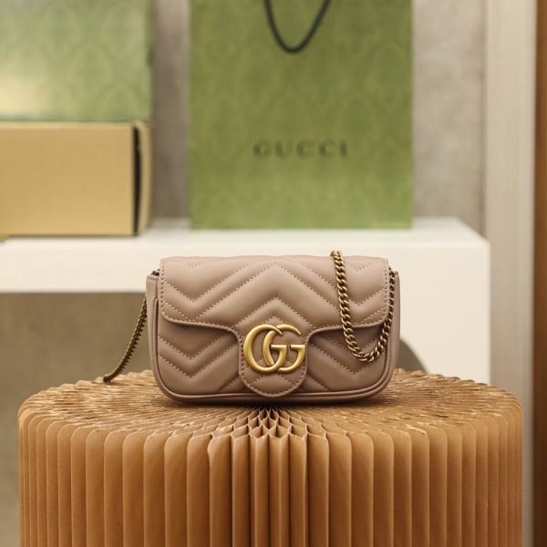 GUCCI GG Marmont Mini Milk tea