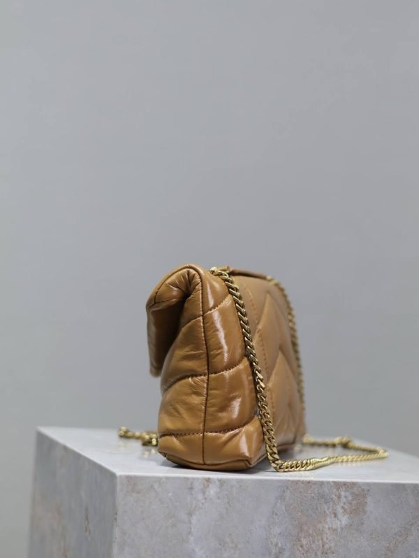 Saint Laurent YSL Gold Chain Crossbody Bag - Image 3