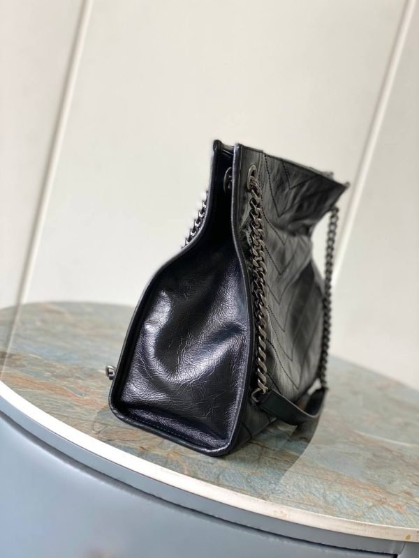 Saint Laurent YSL Niki Black label Logo Tote Bag - Image 2