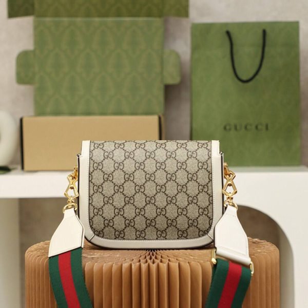 GUCCI Horsebit 1955 White Mini - Image 4