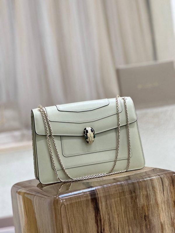BVLGARI Serpenti Forever White Shoulder bag