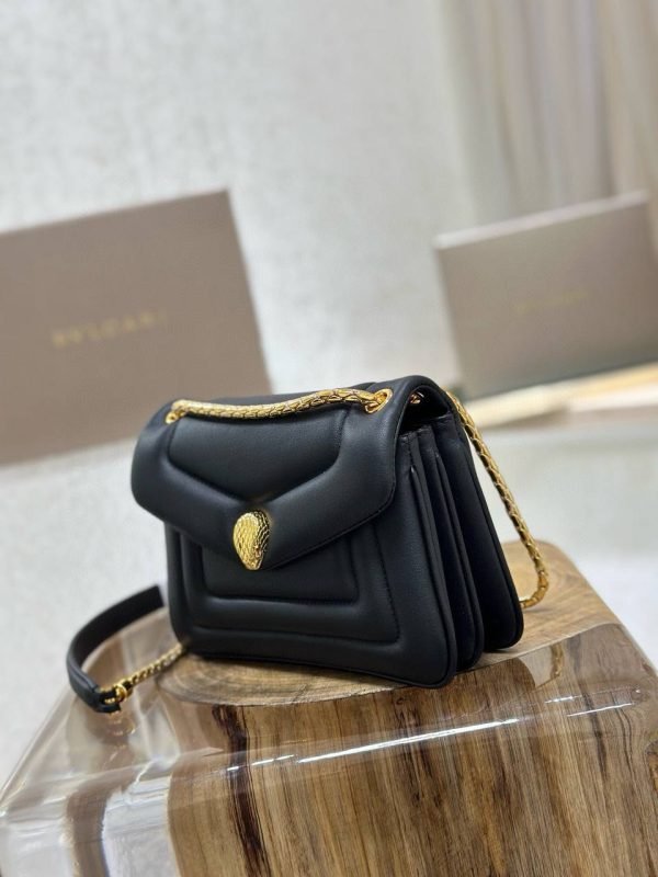 BVLGARI Serpenti Reverse Black Crossbody Bag - Image 2